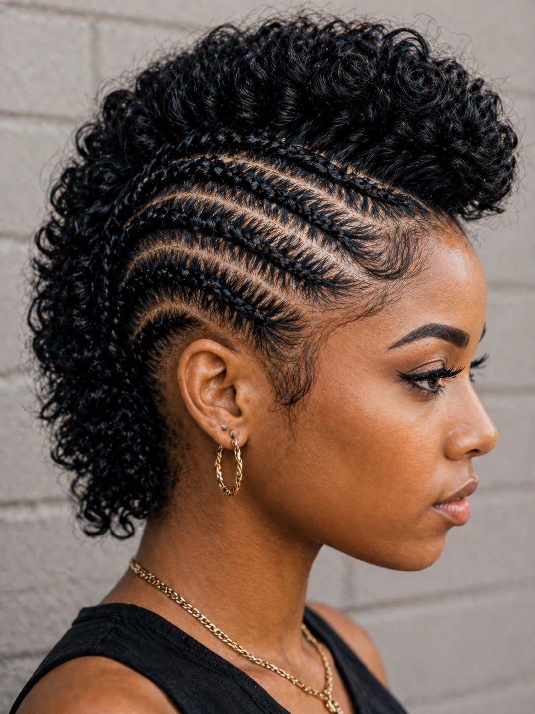 braided mohawk hairstyles cornrows