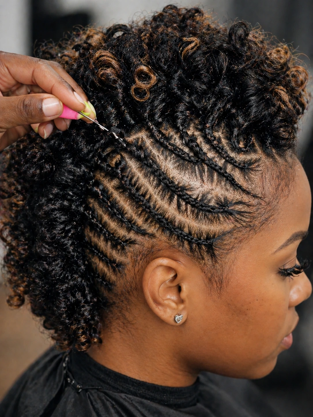 crochet mohawk hairstyle tutorial